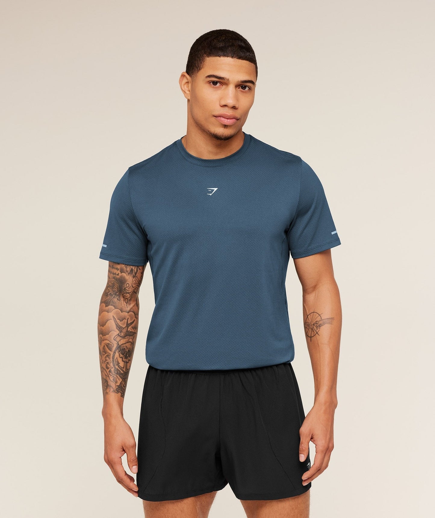 Gymshark Running T-Shirt - GS Stealth Blue