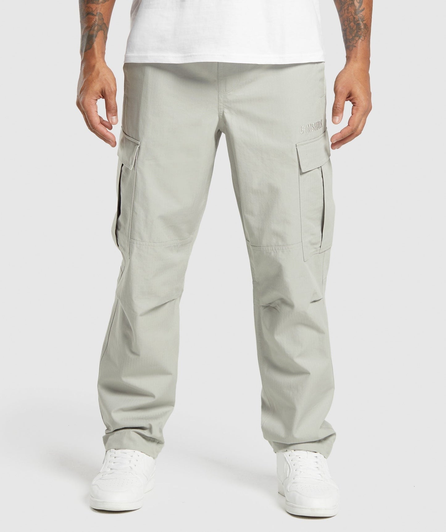 Gymshark Ripstop Cargo Pants - Stone Grey