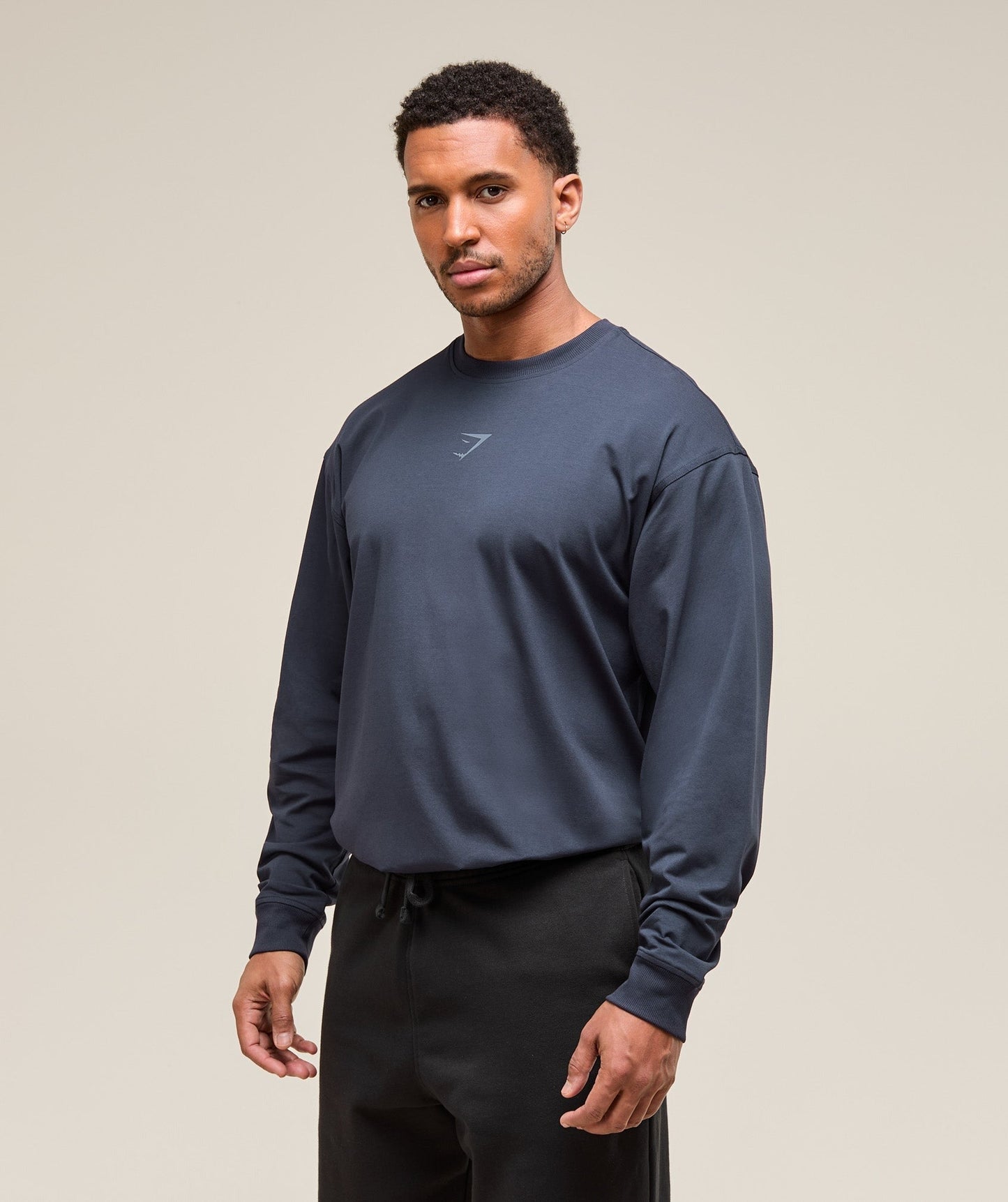 Gymshark Power Long Sleeve T-Shirt - Heavy Blue