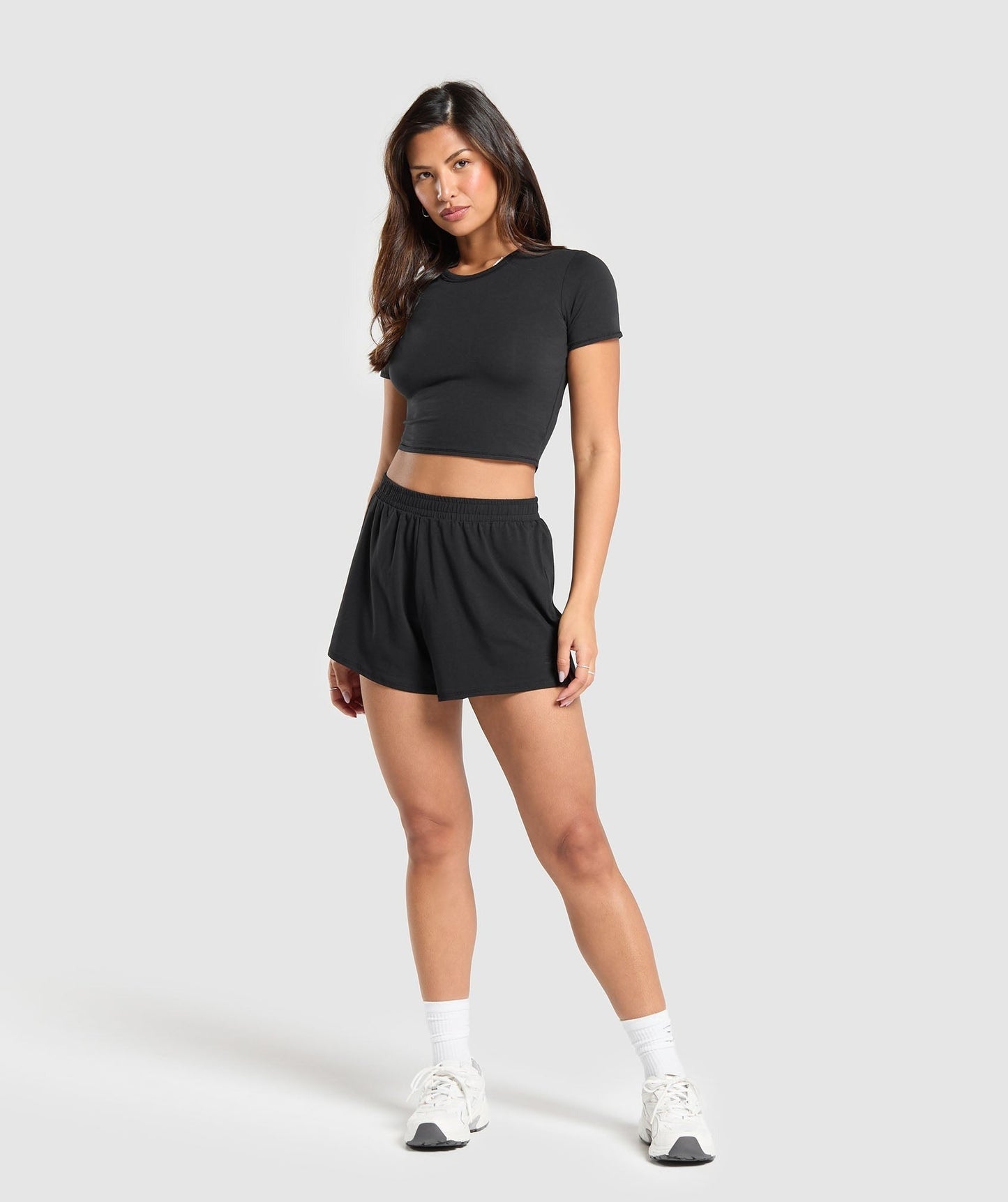 Gymshark Cotton Crop Top - Black