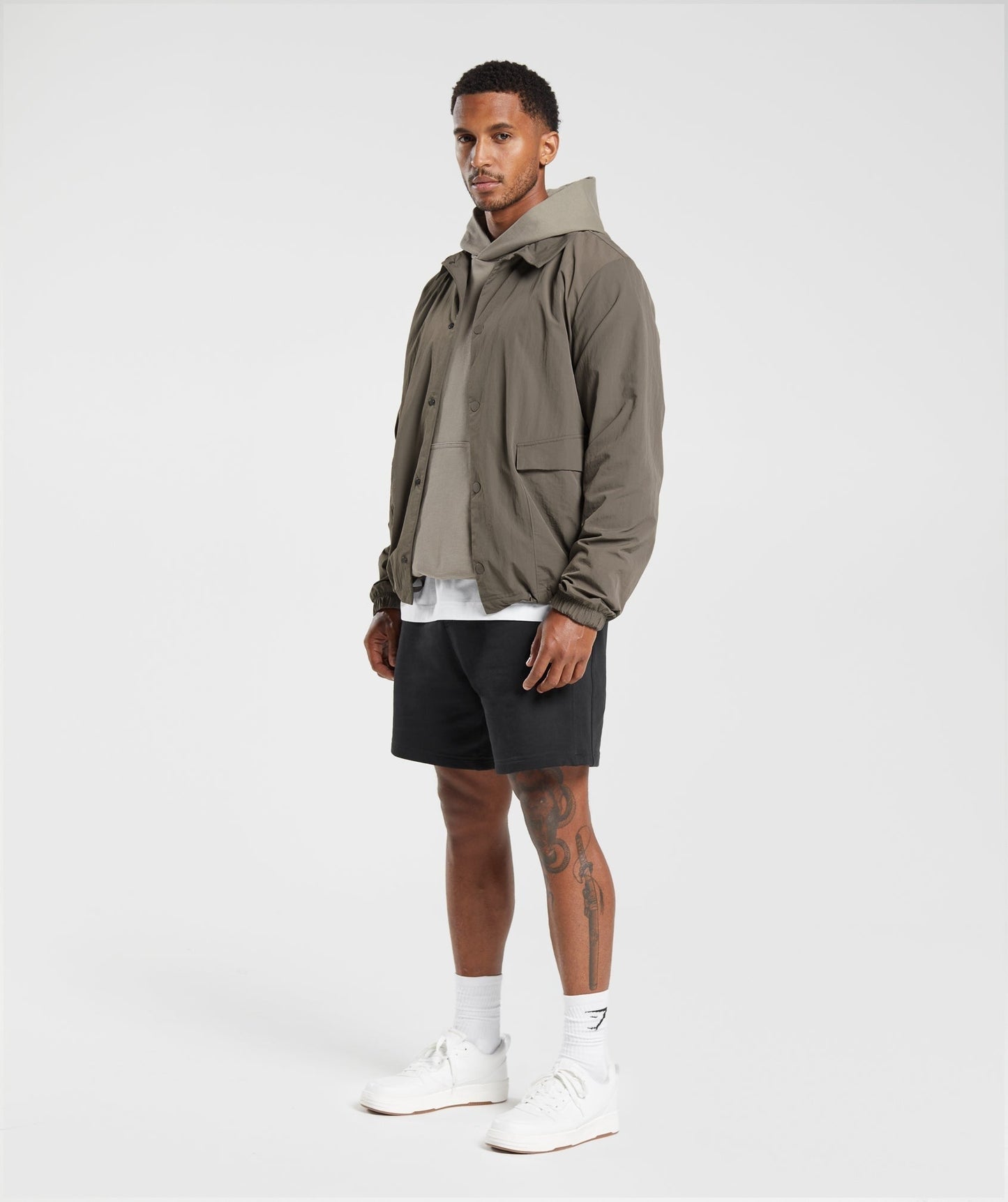 Gymshark Rest Day Commute Jacket - Camo Brown