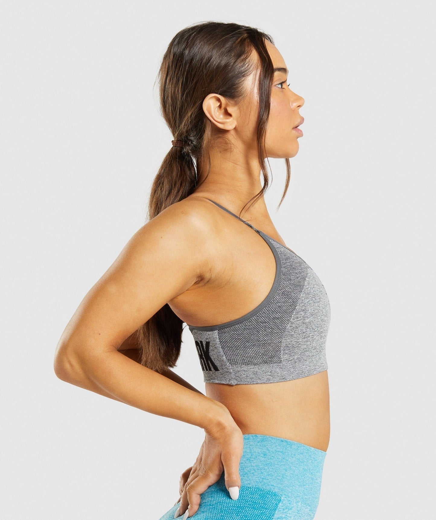 Gymshark Flex Strappy Sports Bra - Charcoal Grey Marl
