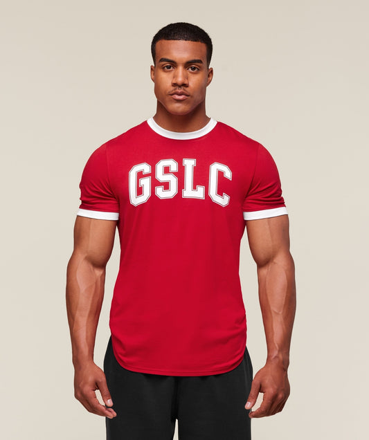 Gymshark GSLC Ringer T-Shirt - Conditioning Red
