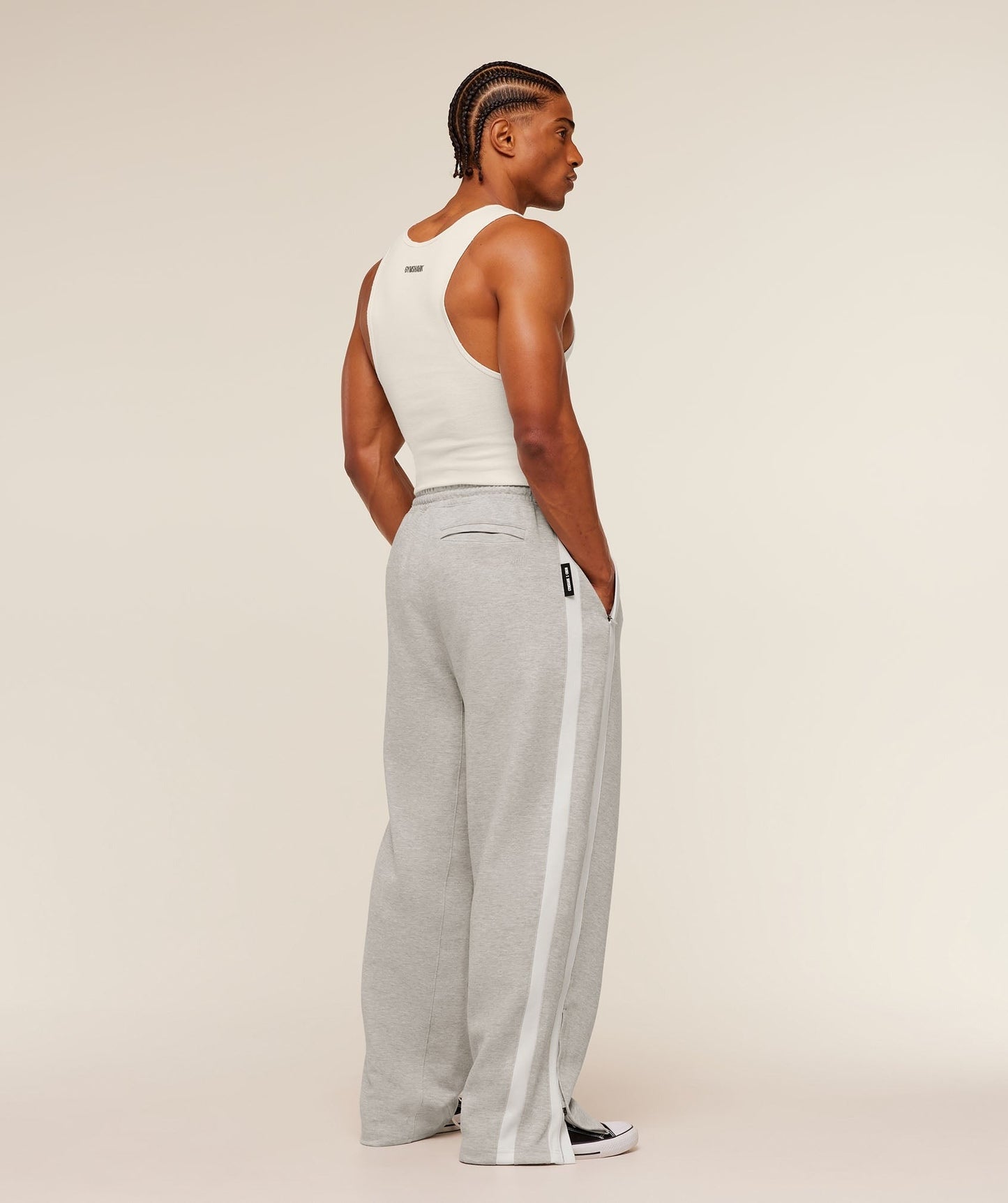 Gymshark x CBUM Straight Leg Jogger - Bros Stone Grey Marl