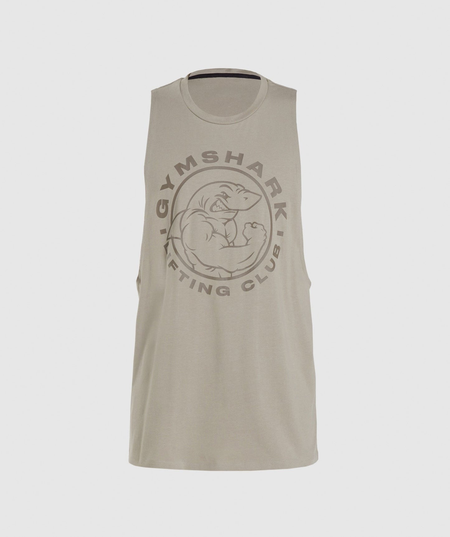 Gymshark Legacy Drop Arm Tank - Ecru Brown
