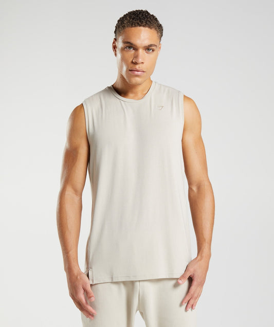 Gymshark Studio Breath Tank - Pebble Grey