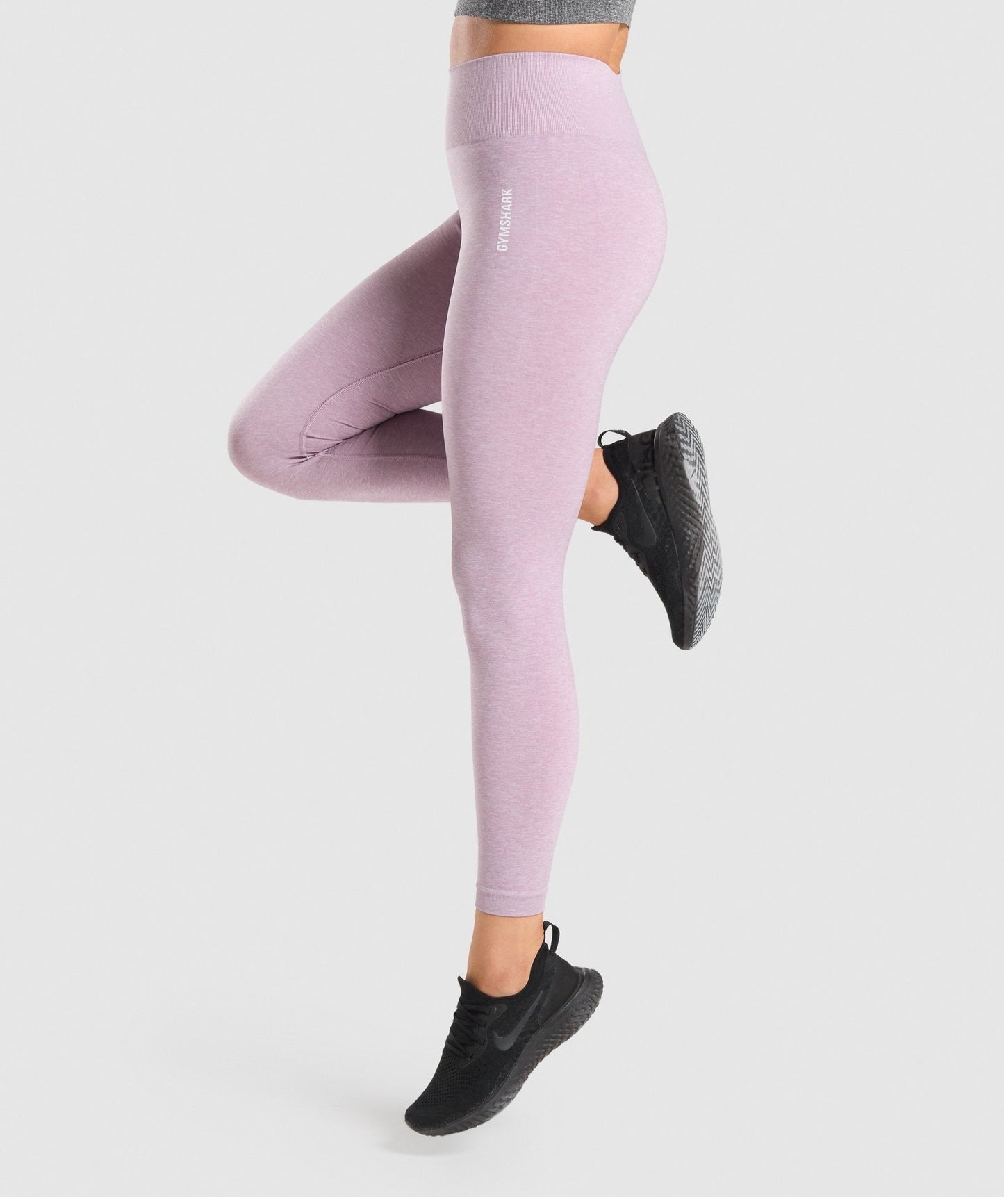Gymshark Adapt Marl Seamless Leggings - Light Purple