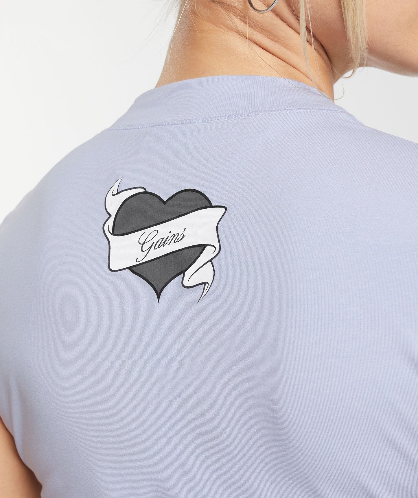Gymshark Tattoo T-Shirt - Silver Lilac