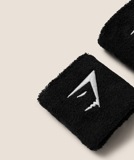 Gymshark Sweat Bands - Black/White