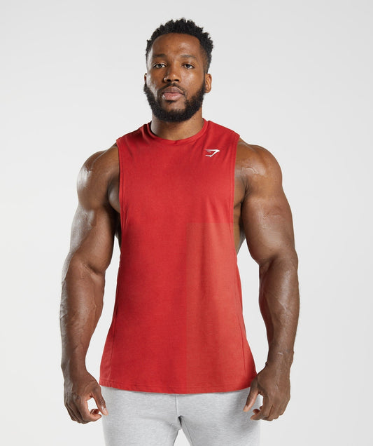Gymshark React Drop Arm Tank - Salsa Red