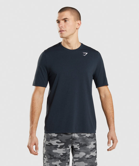 Gymshark Arrival Seamless Short Sleeve T-Shirt - Navy