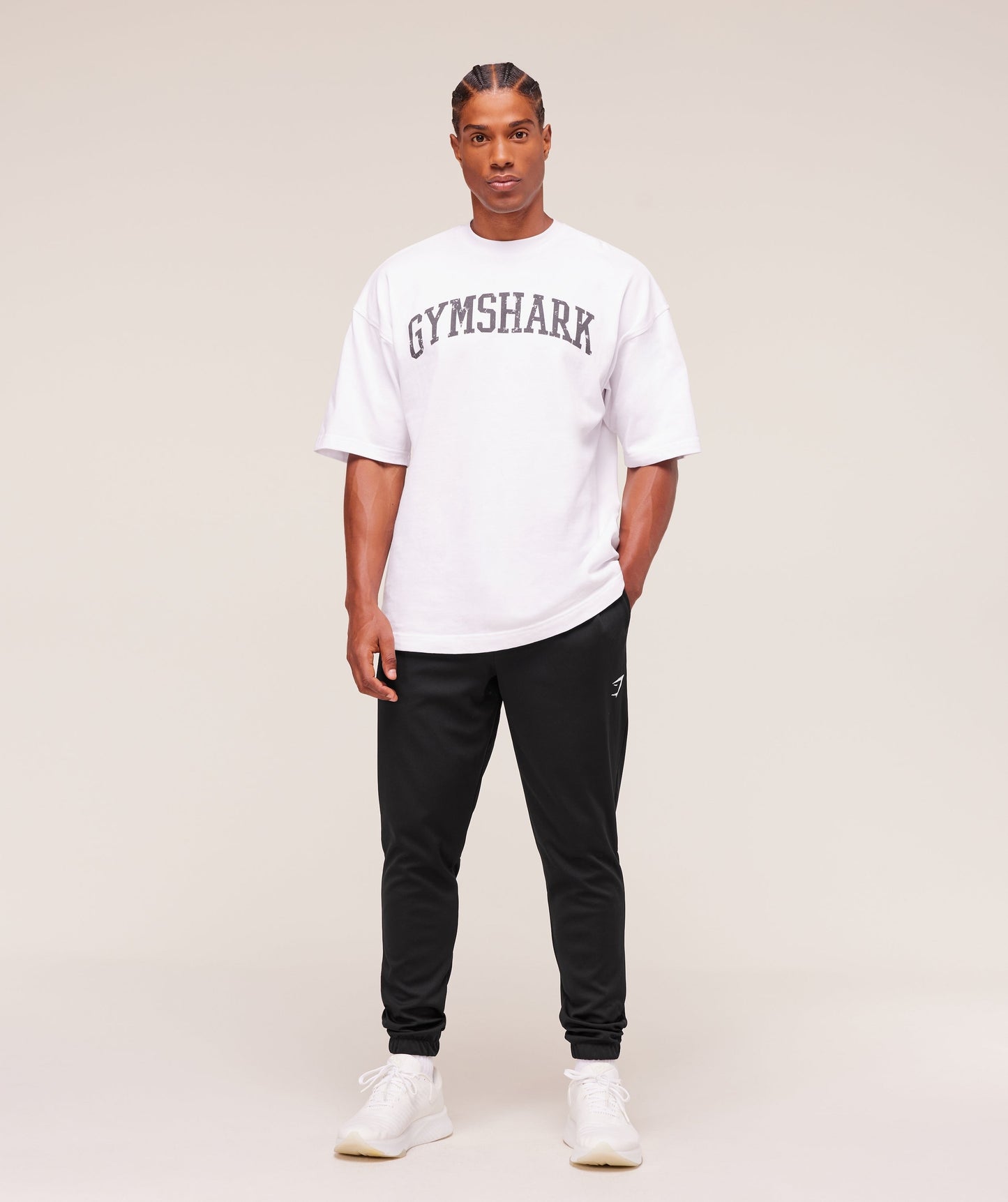 Gymshark Arrival Knit Block Joggers - Black