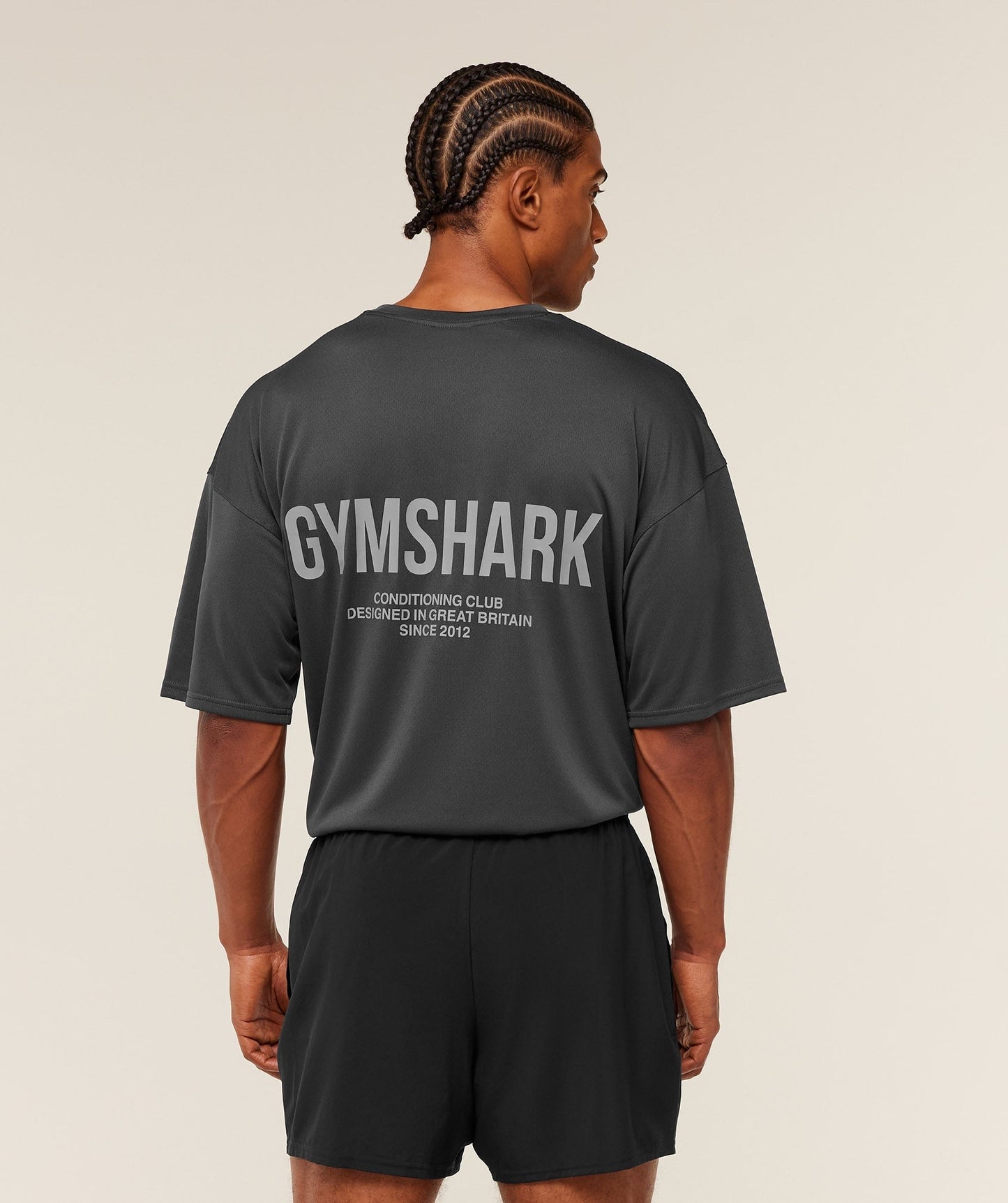 Gymshark Conditioning Club Oversized T-Shirt - Grey/Smokey Grey