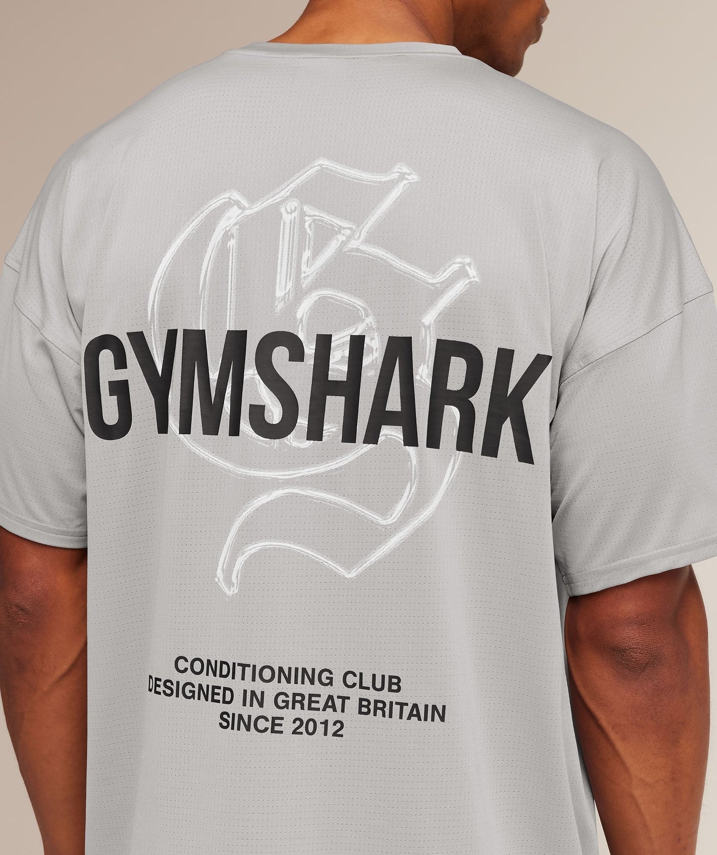Gymshark Chrome Graphic T-Shirt - Stratus Grey
