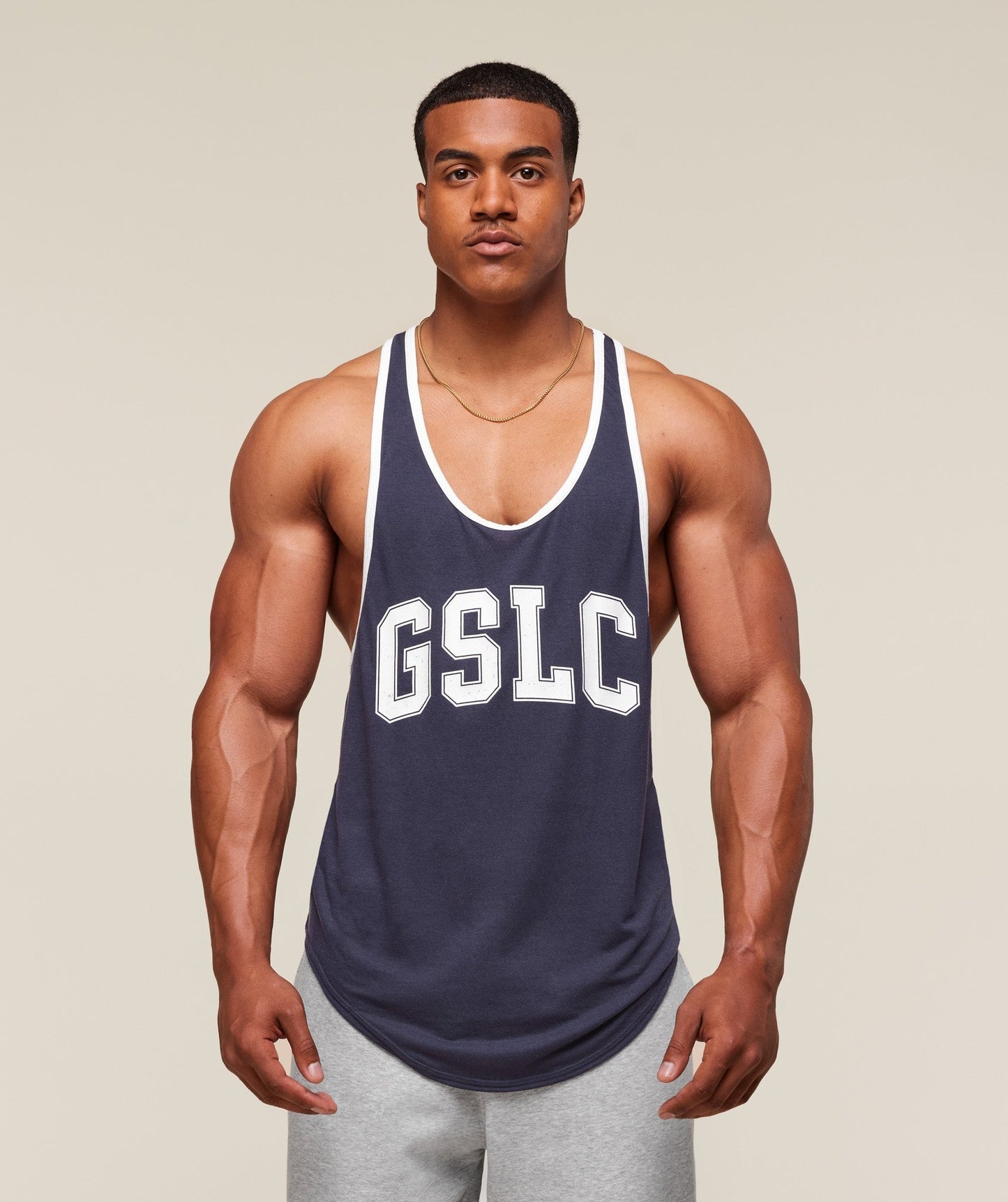 Gymshark GSLC Ringer Stringer - Heavy Blue
