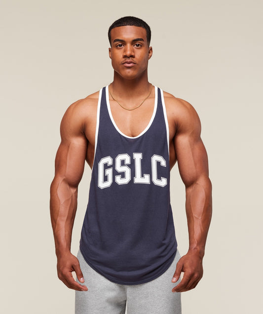 Gymshark GSLC Ringer Stringer - Heavy Blue