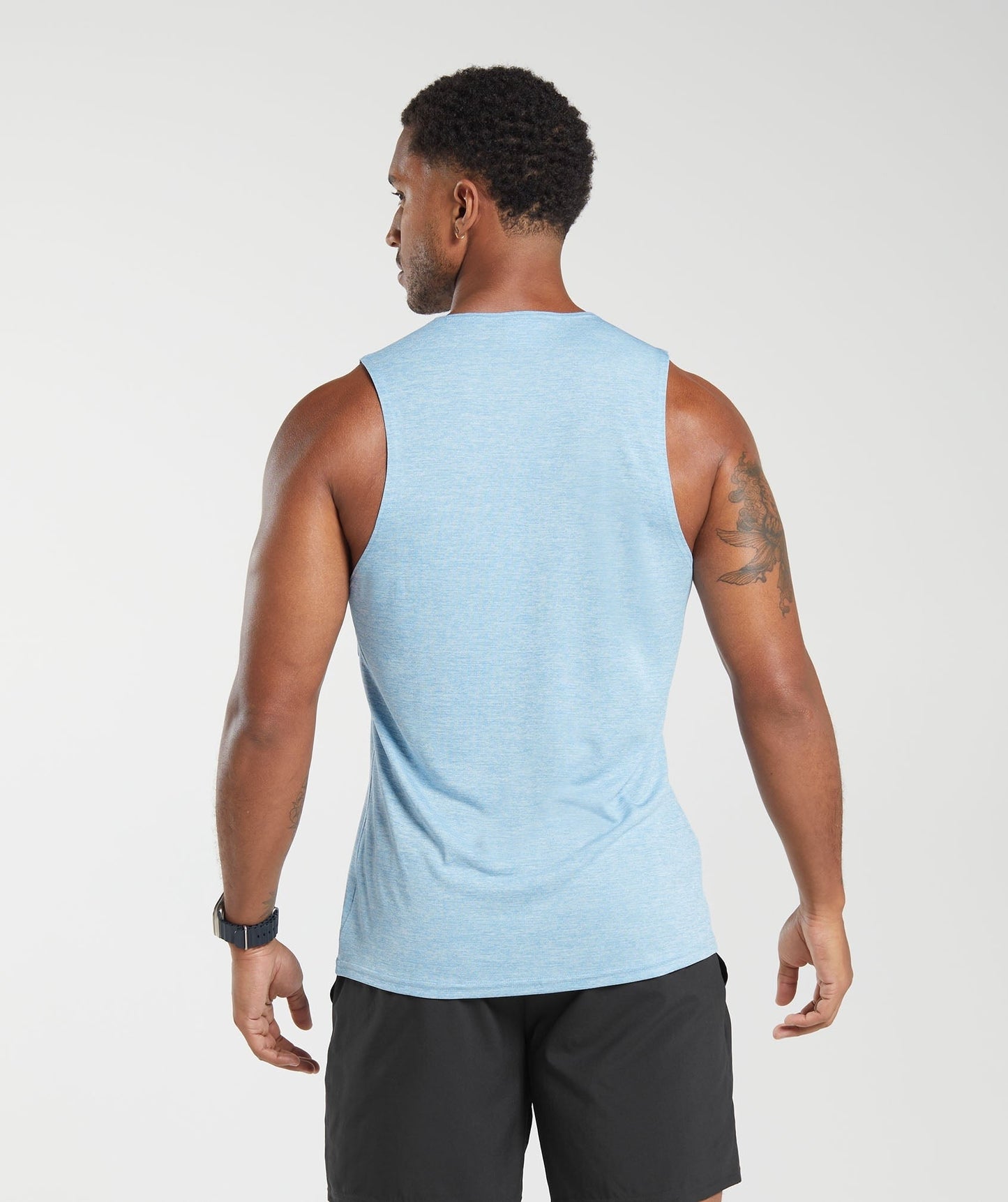 Gymshark Arrival Marl Tank - Ozone Blue/Skyline Blue Marl