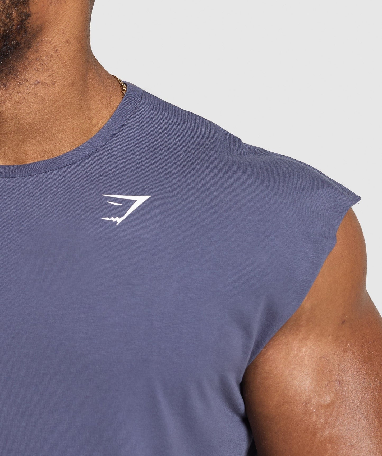 Gymshark Critical Cut Off Tank - Weighted Purple