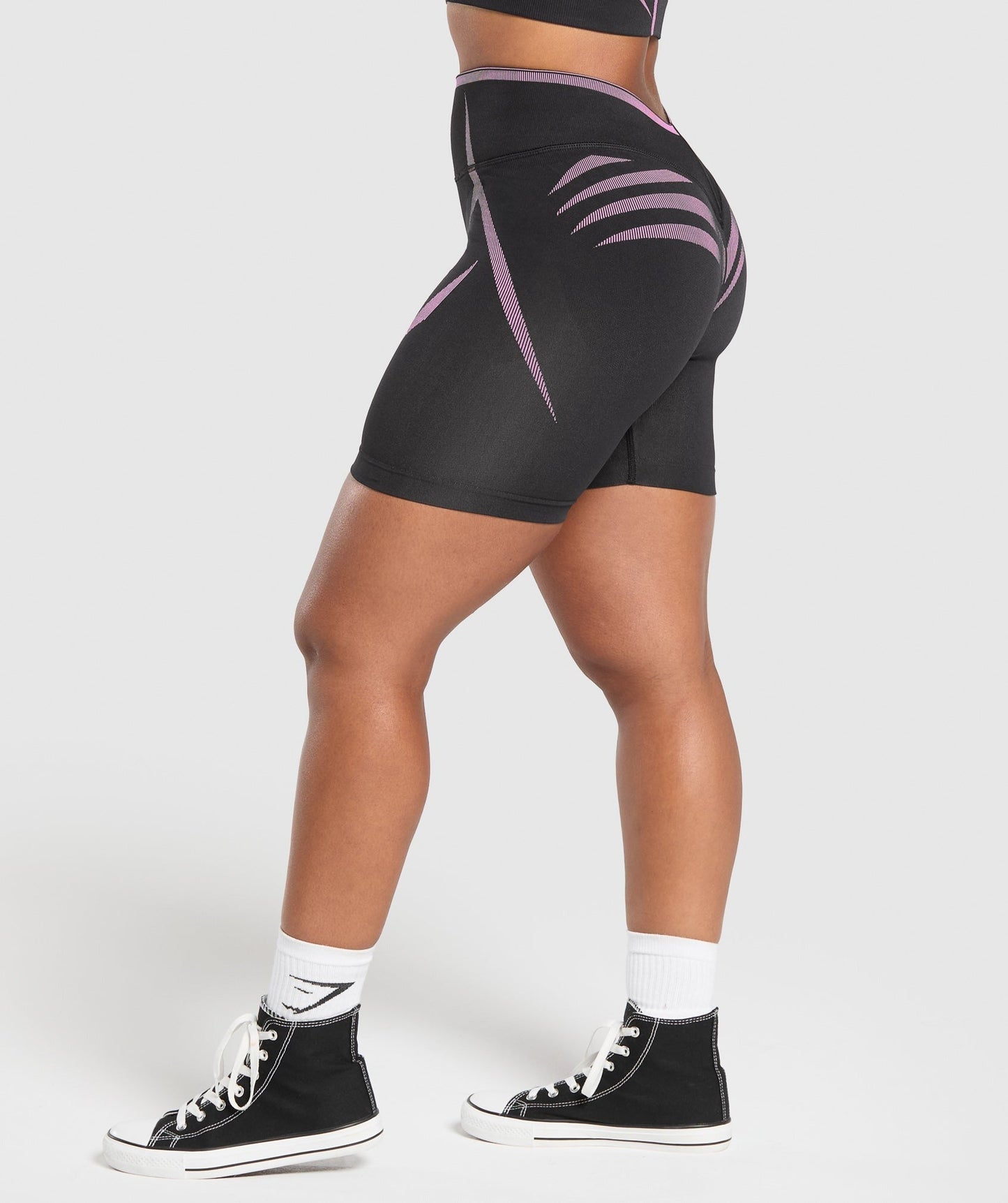 Gymshark Apex Lift Seamless Shorts - Darkest Purple/Sour Pink