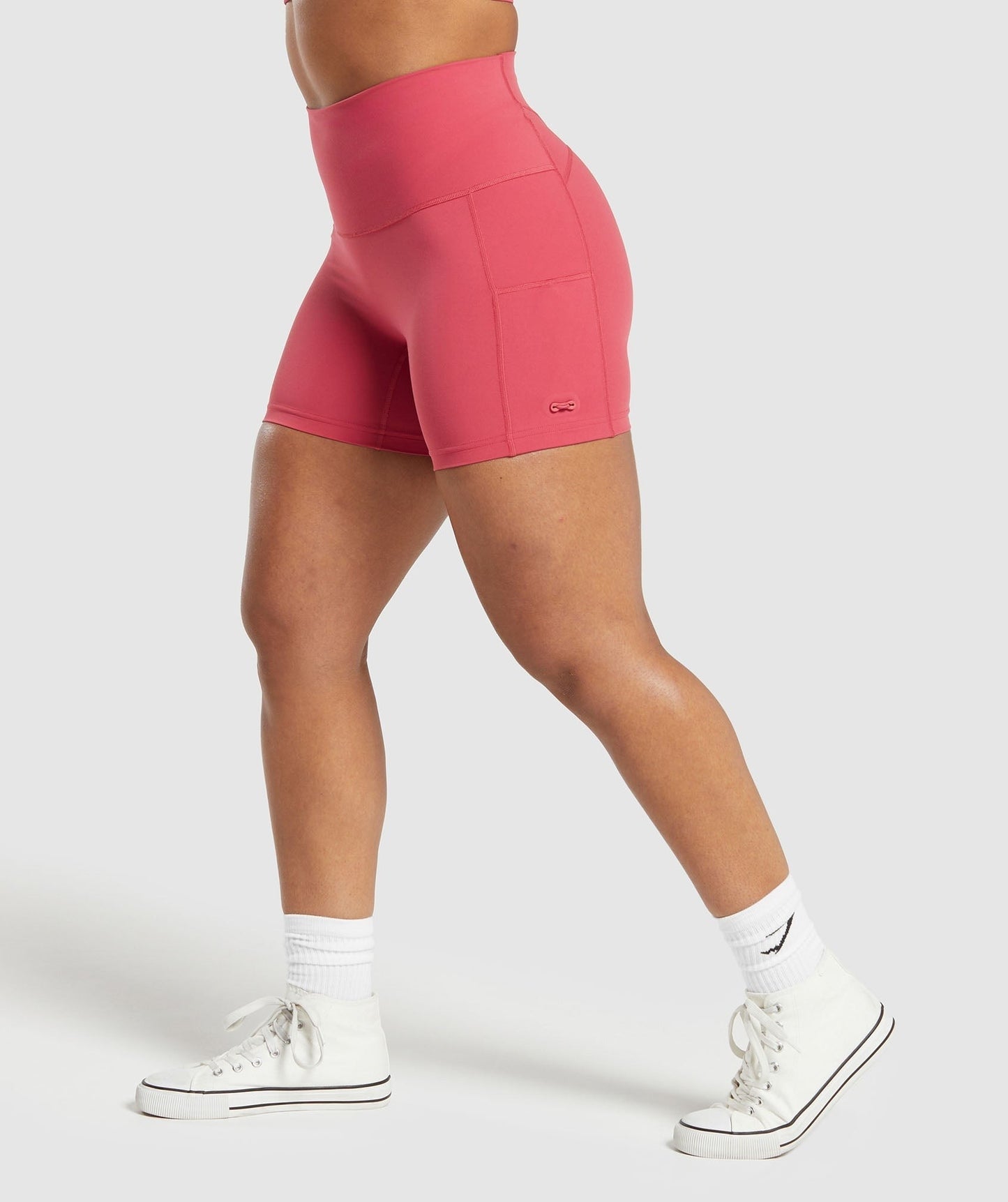 Gymshark Legacy Logo Tight Shorts - Vintage Pink