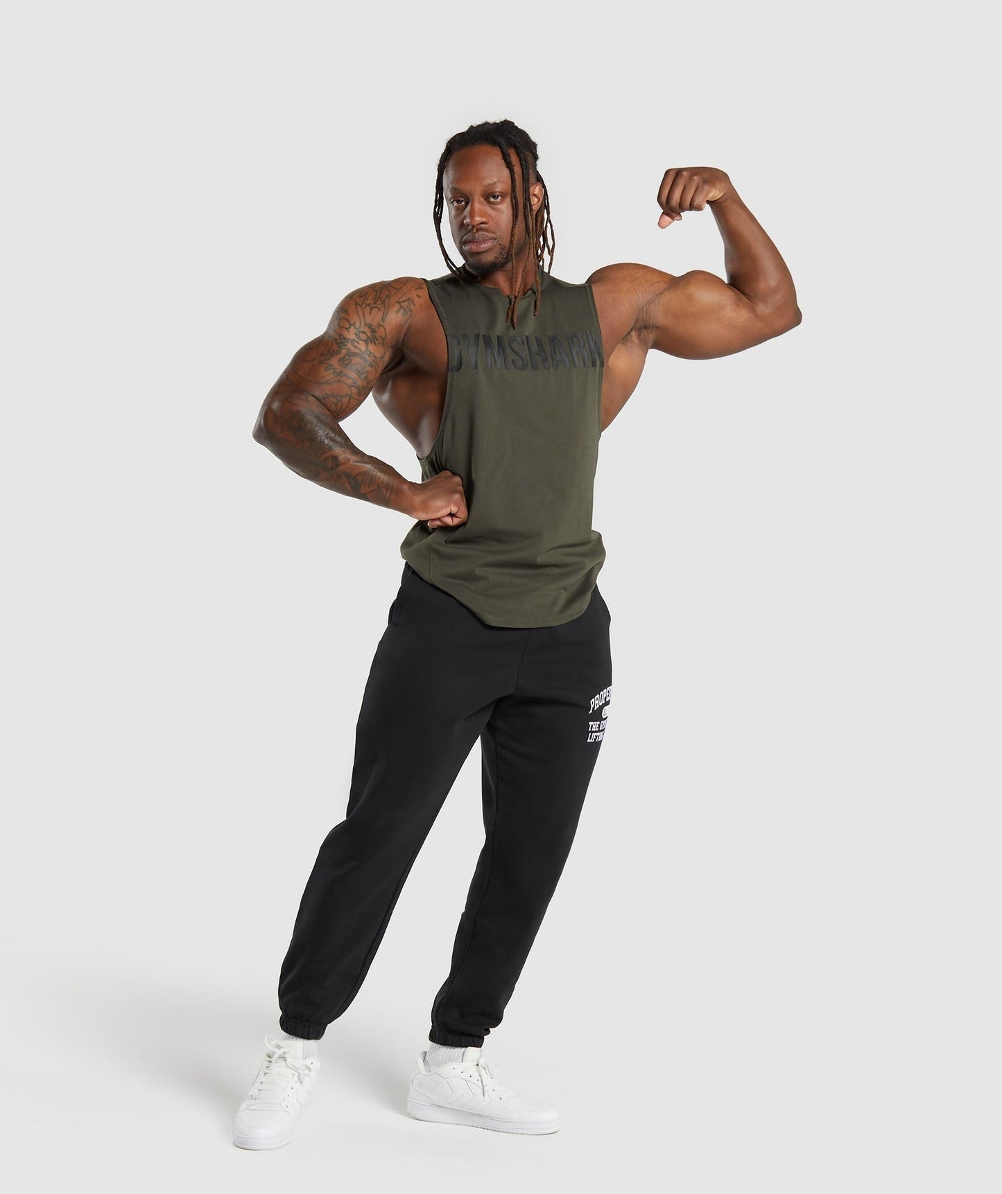 Gymshark Impact Drop Arm Tank - Strength Green
