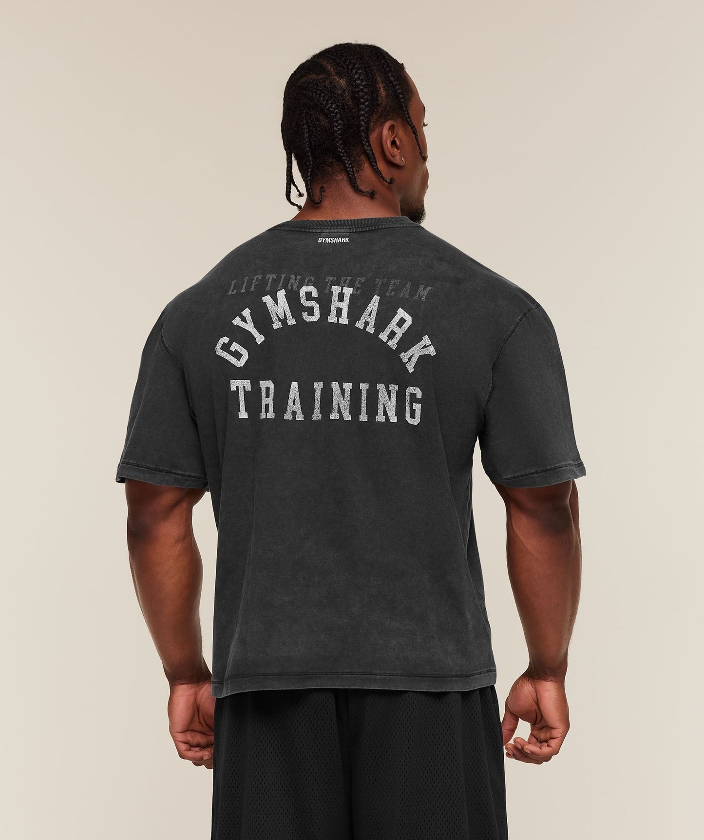 Gymshark Retro Collegiate T-Shirt - Black