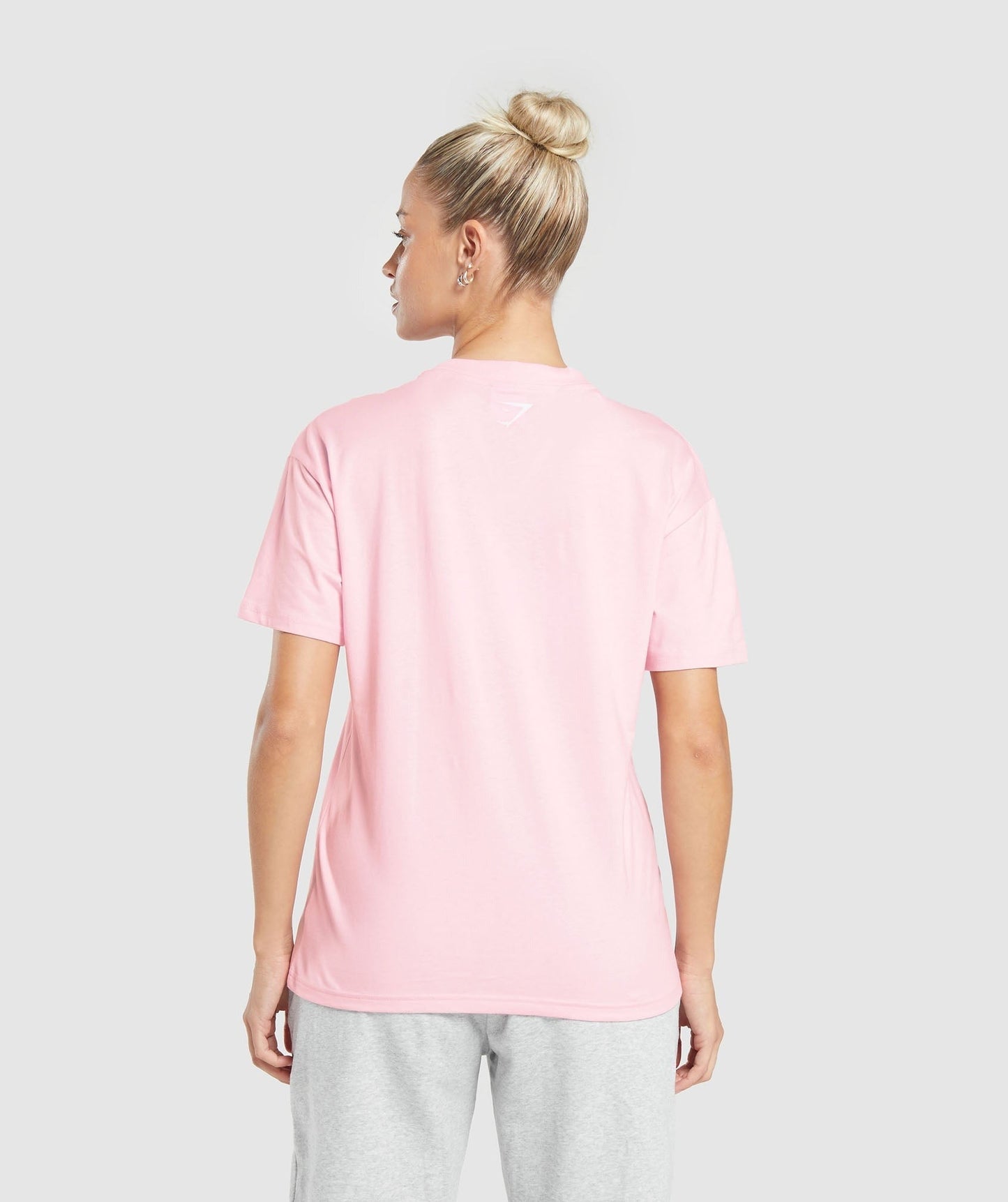 Gymshark Love Hearts Oversized T-Shirt - Dolly Pink