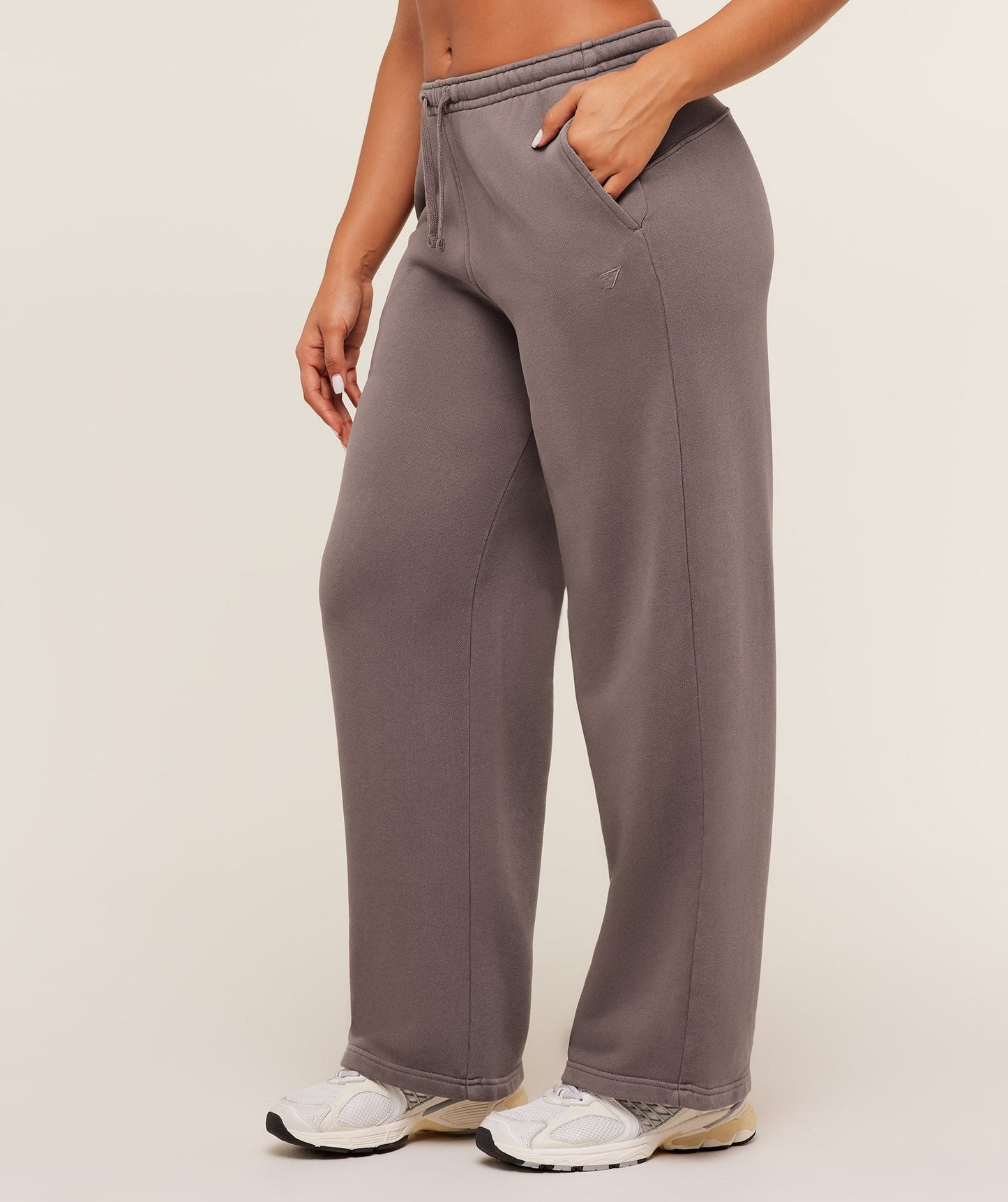 Gymshark Pump Straight Leg Pants - GS Cool Brown/WASH