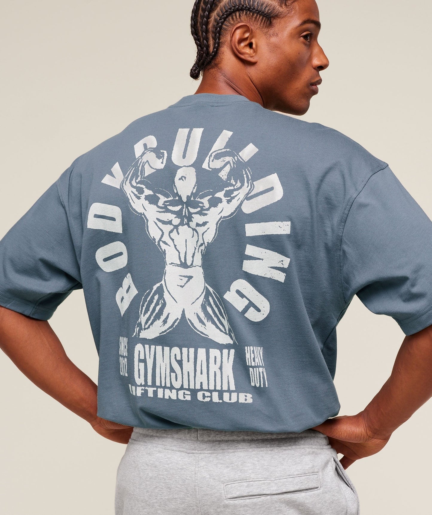 Gymshark Lifting Club Flex T-Shirt - Iron Blue
