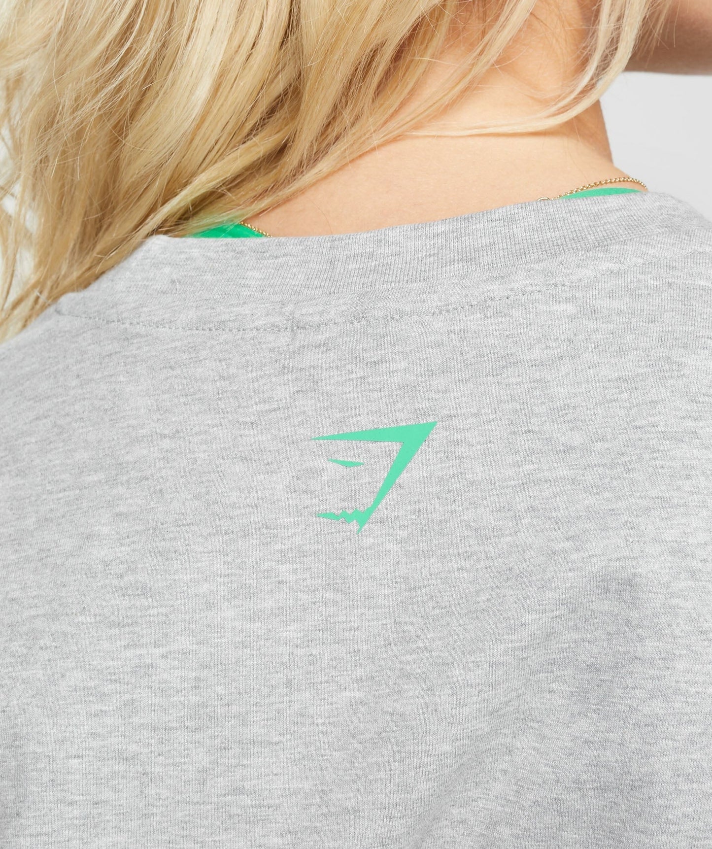 Gymshark Maxed Out Oversized T-Shirt - Light Grey Marl