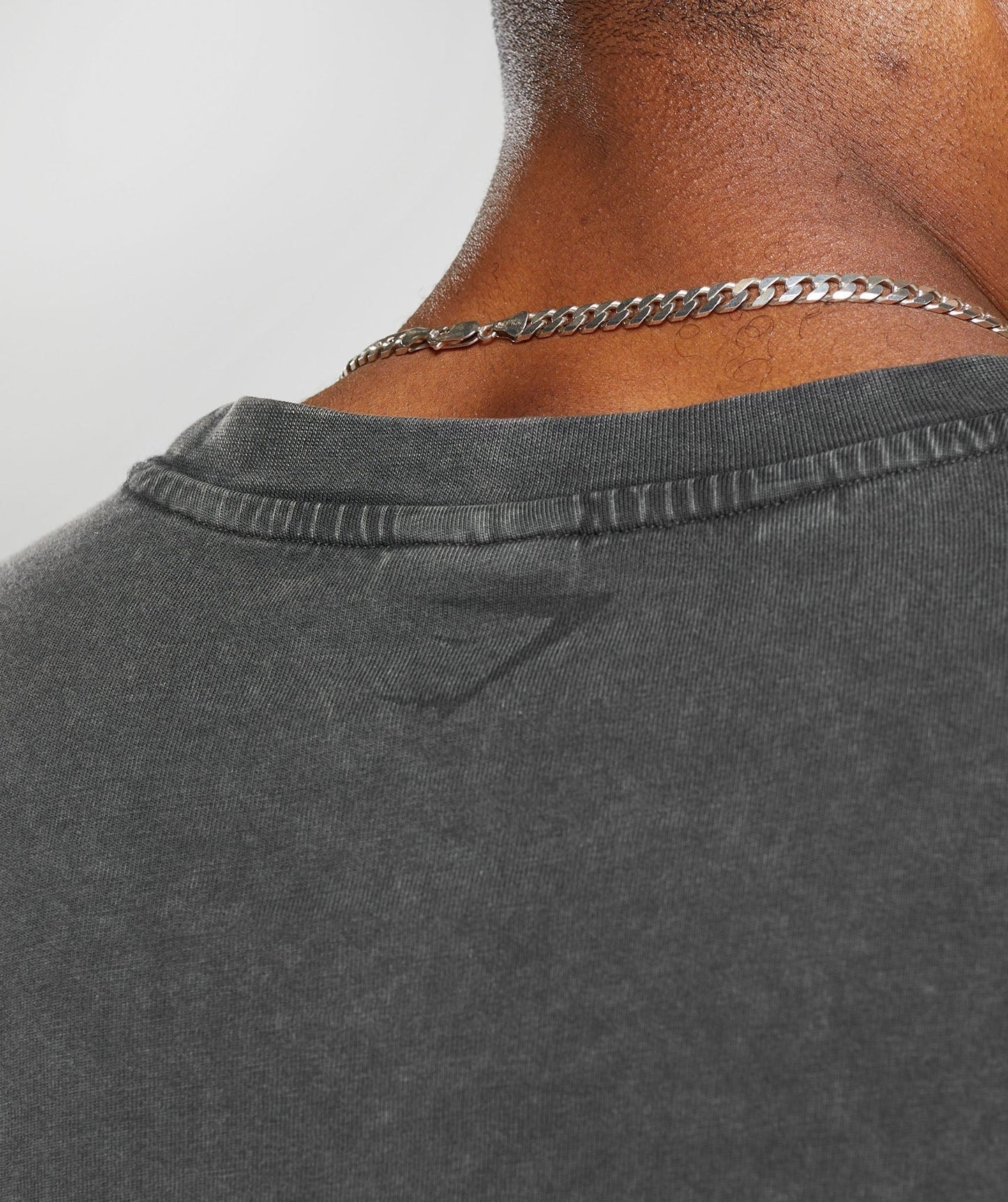 Gymshark Heritage Washed Crop T-Shirt - Onyx Grey