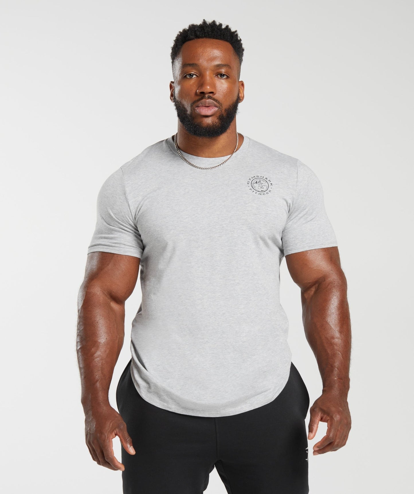 Gymshark Legacy T-Shirt - Light Grey Marl