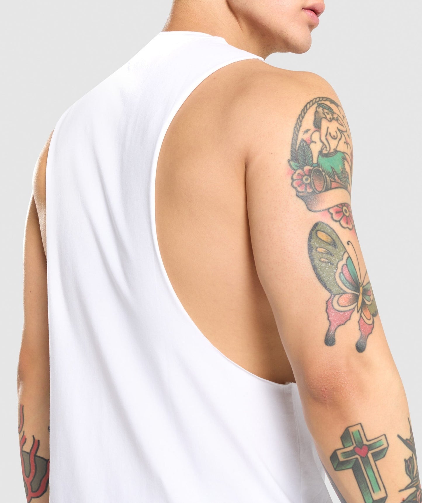 Gymshark Critical Drop Arm Tank - White