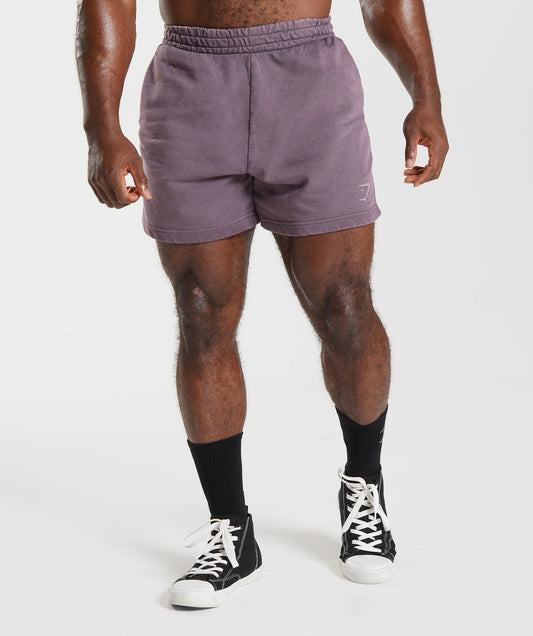 Gymshark Power Washed 5" Shorts - Musk Lilac