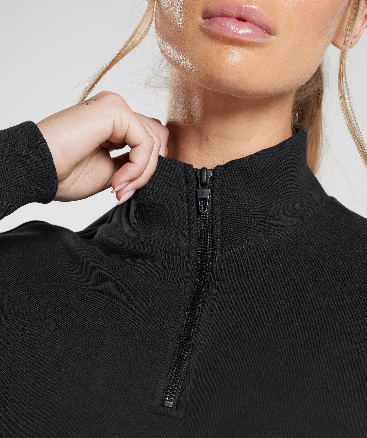 Gymshark Legacy 1/4 Zip Sweatshirt - Black