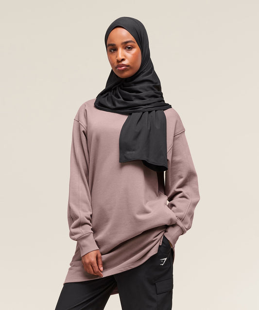 Gymshark Covered Pullover - Washed Mauve