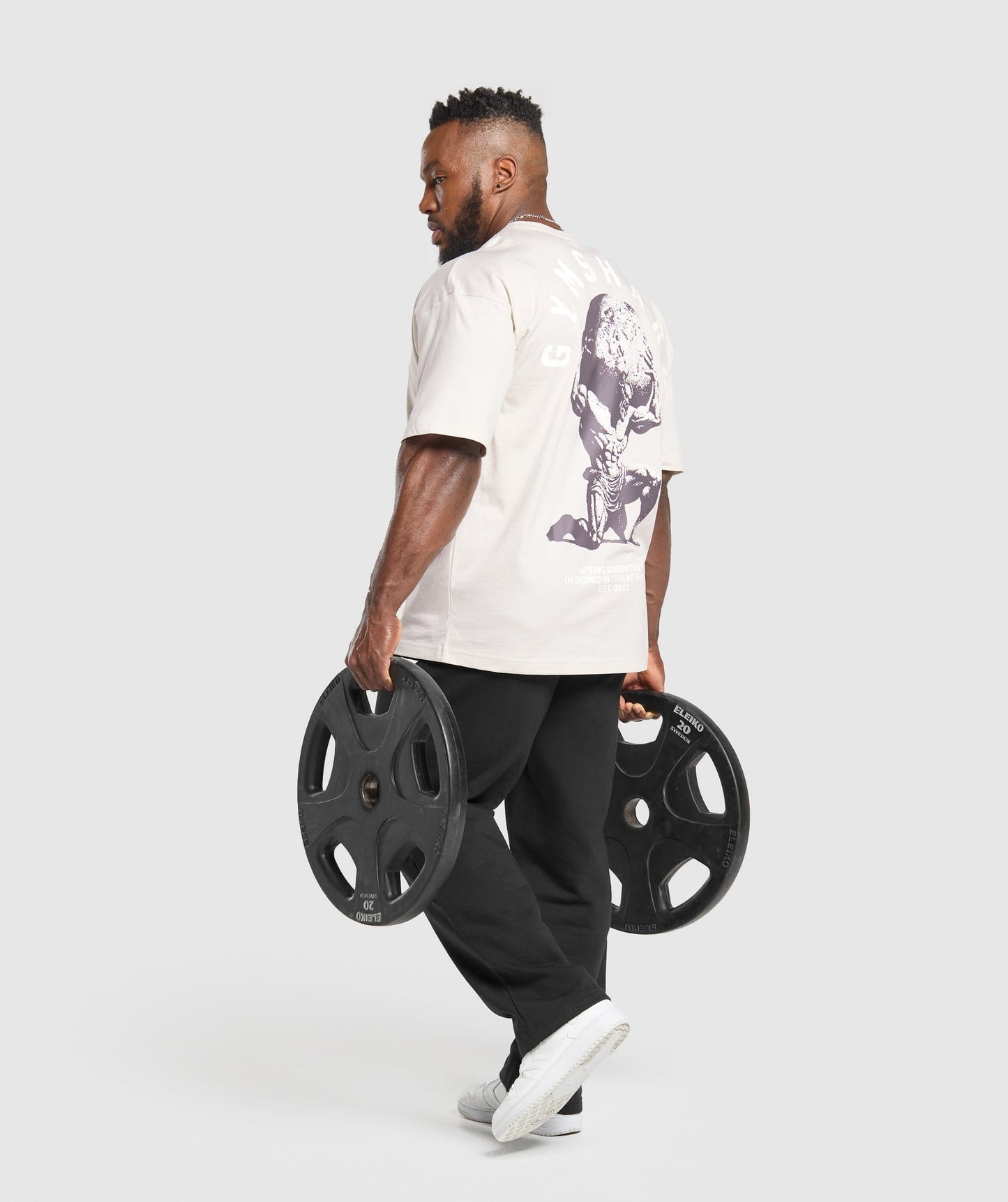 Gymshark Atlas T-Shirt - Oat White