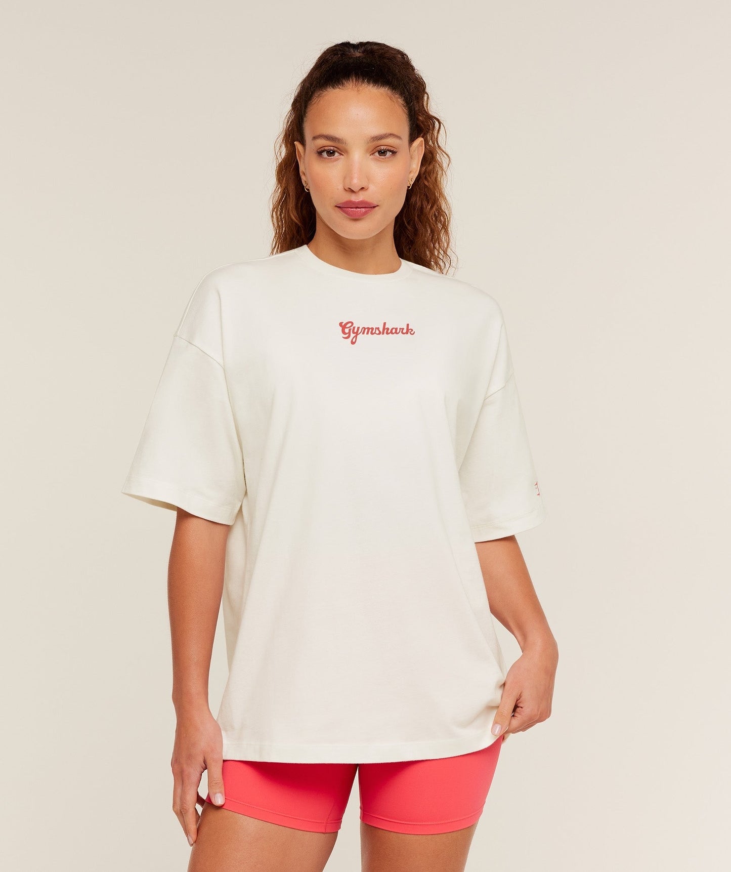 Gymshark Après-Lift Club Oversized T-Shirt - GS Soft White