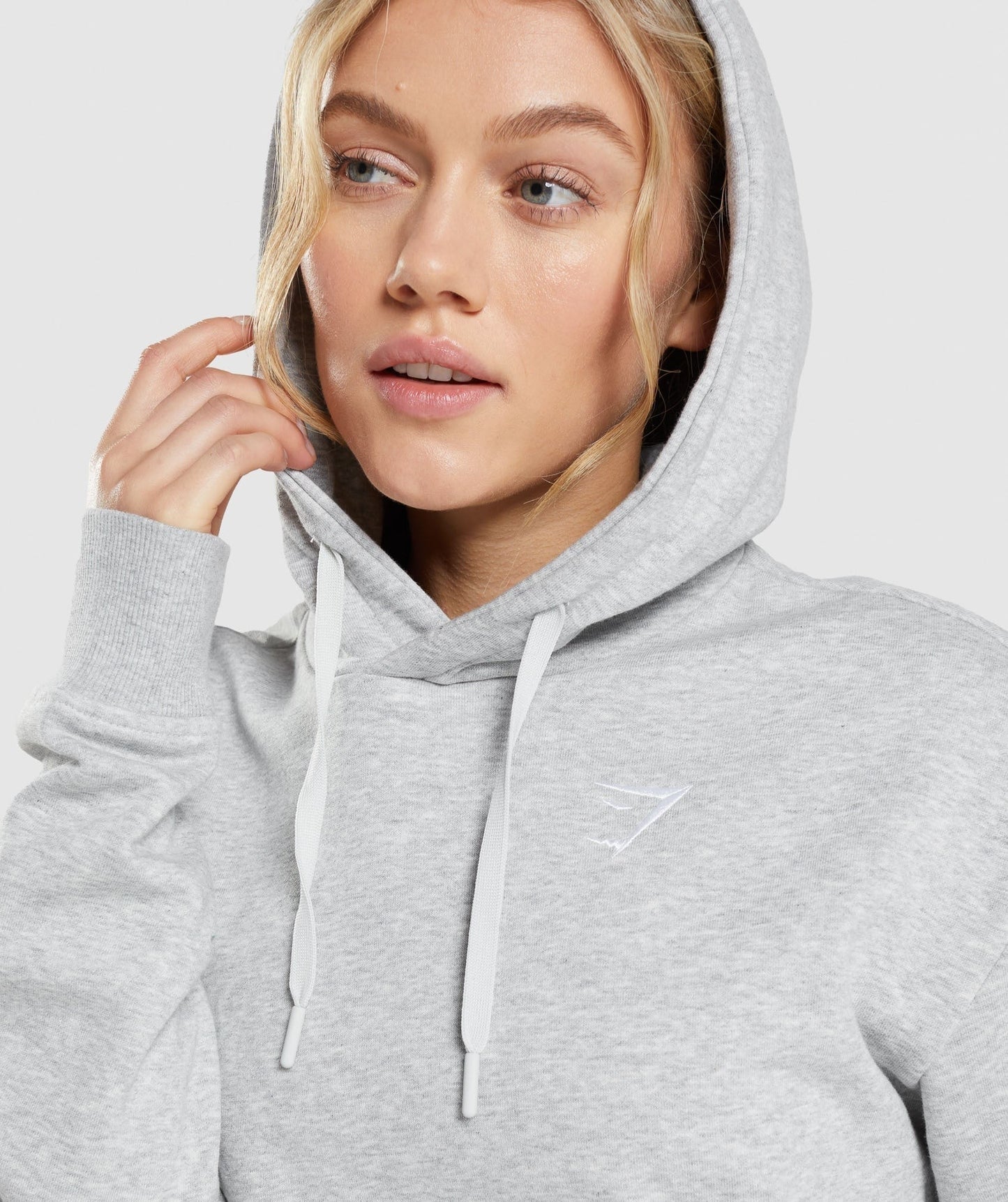 Gymshark Training Oversized Hoodie - Light Grey Marl