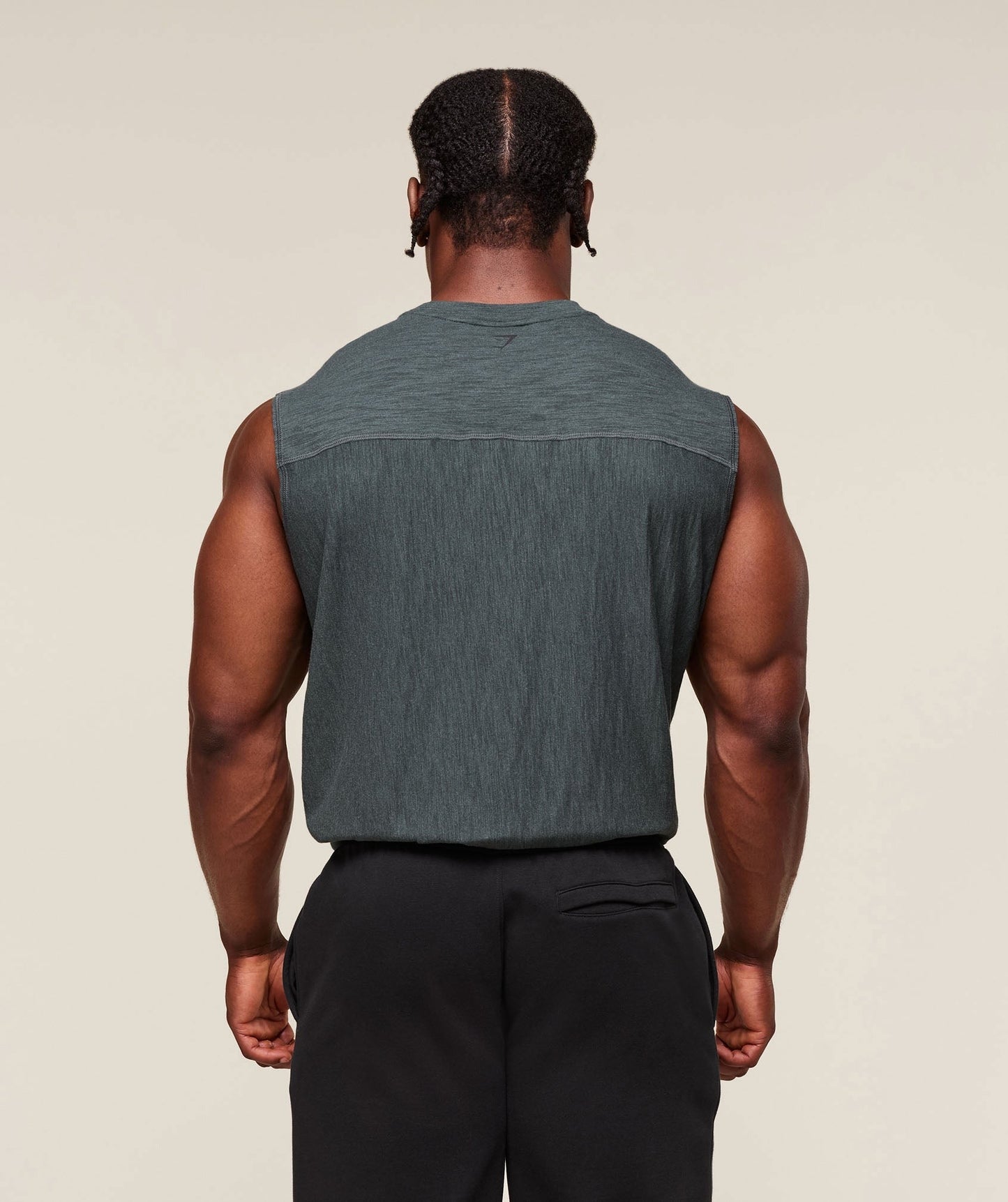 Gymshark Lightweight Slub Textured Tank - Slate Teal
