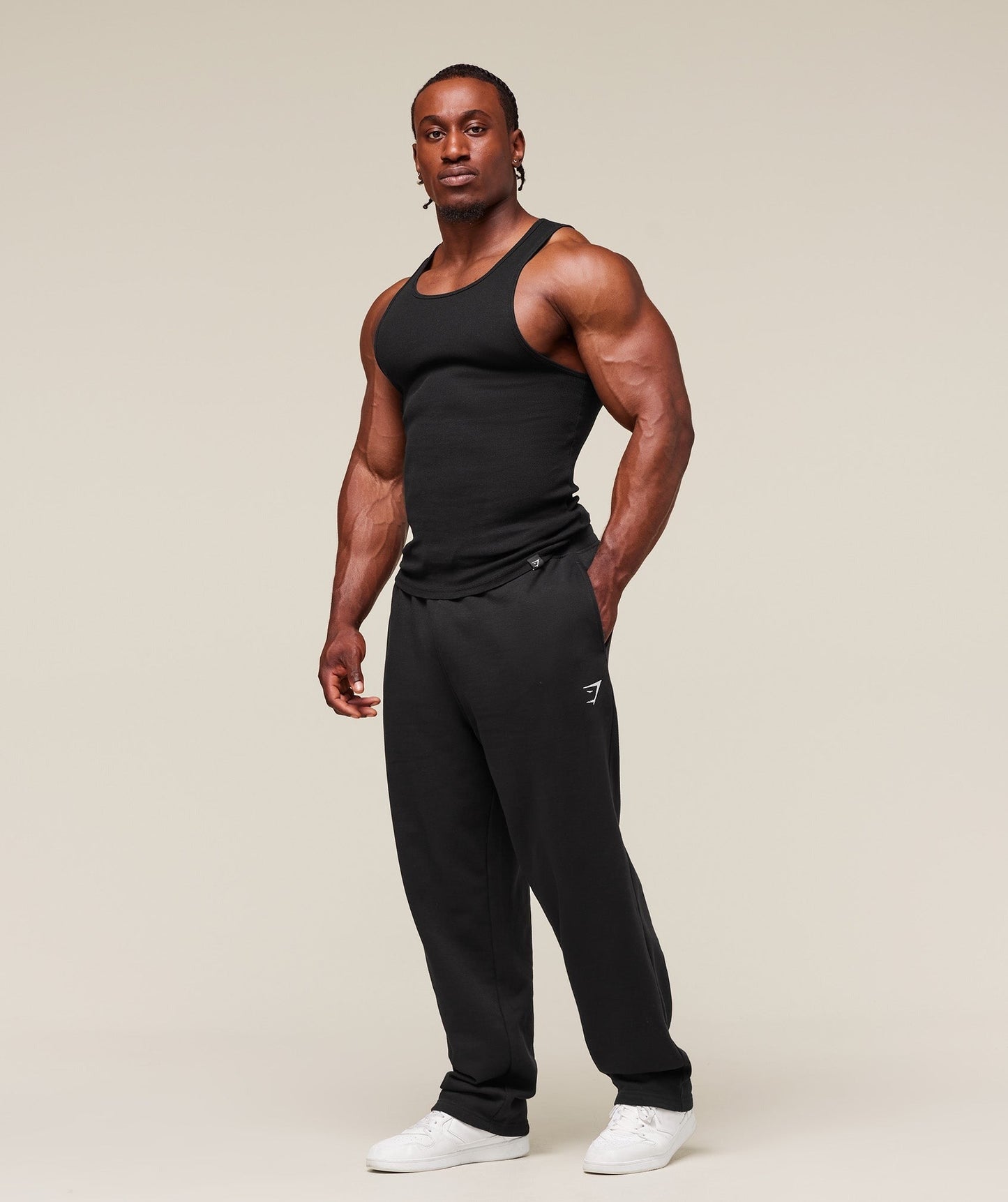 Gymshark Ribbed Tank 1PK - Black