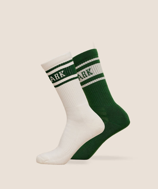 Gymshark Collegiate Crew Sock 2pk - Athletic Green