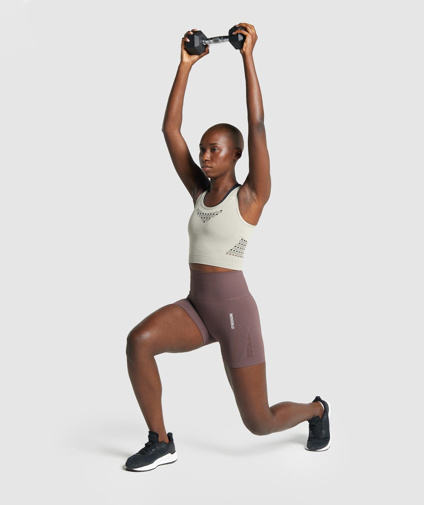 Gymshark Energy Seamless Crop Top - Light Grey