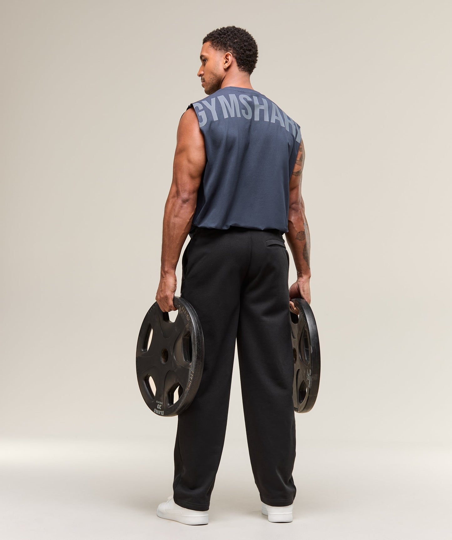 Gymshark Power Cut Off Tank - Heavy Blue