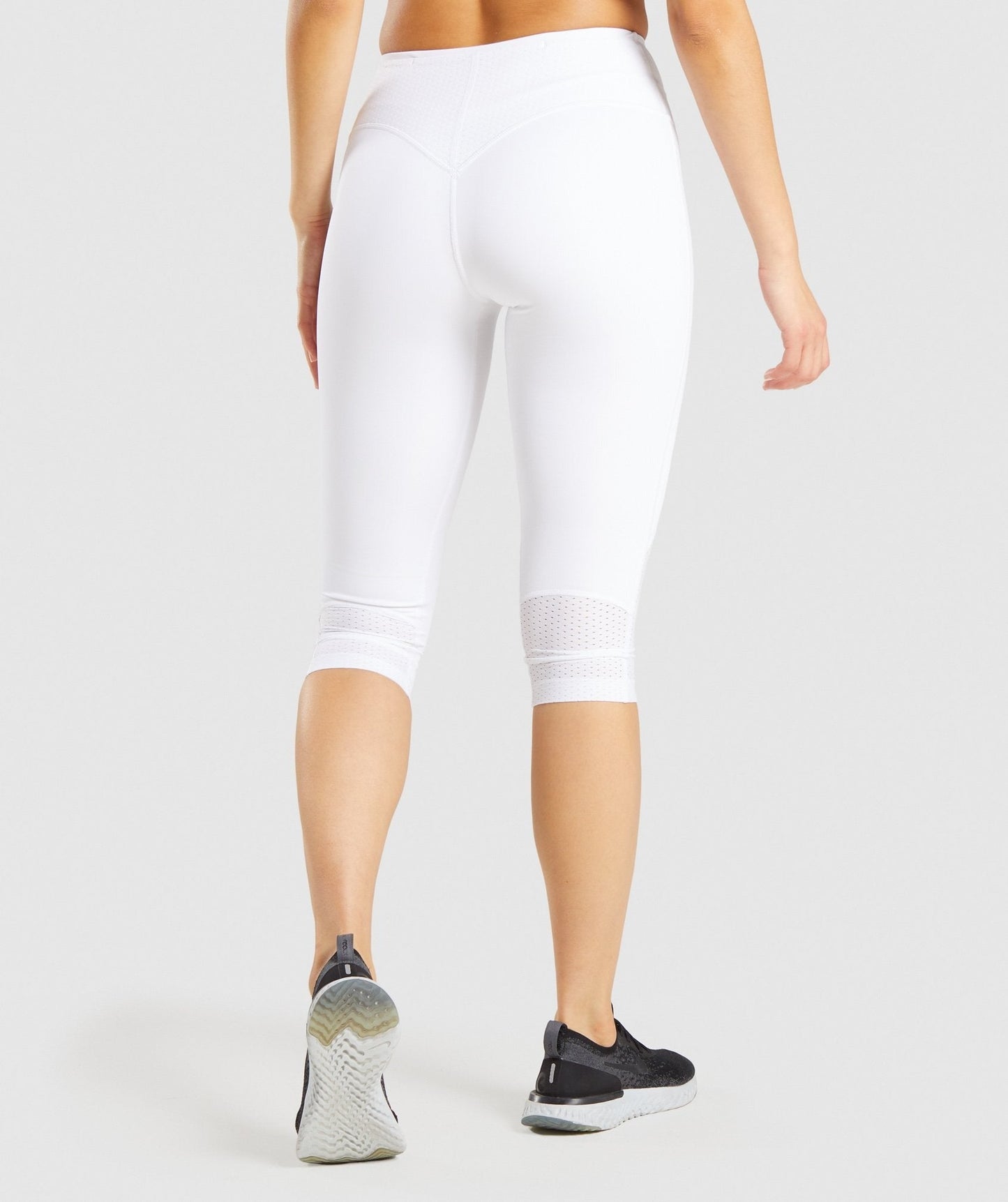 Gymshark Pulse Cropped Leggings - White