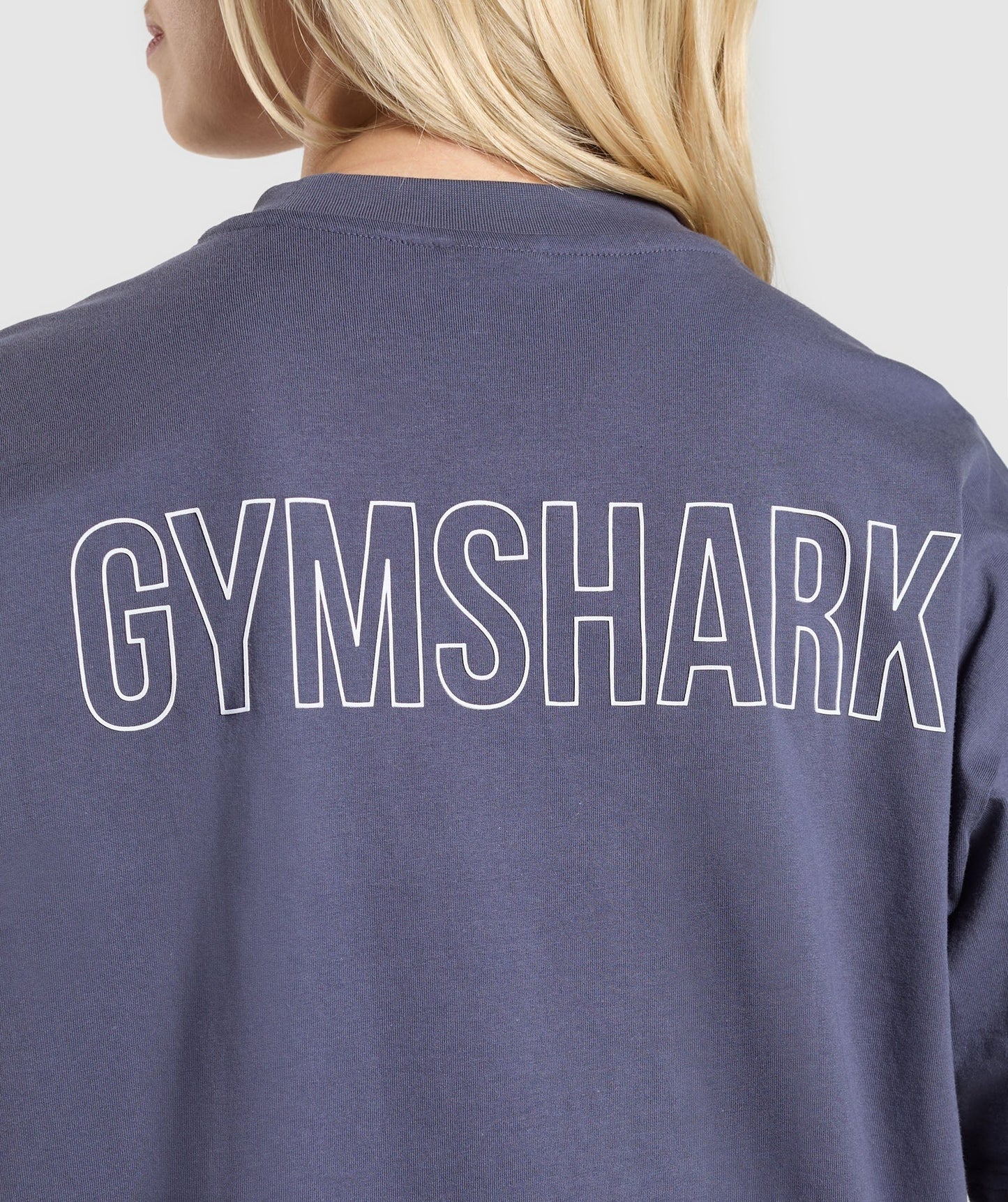 Gymshark Trace Graphic Oversized T-Shirt - Weighted Purple