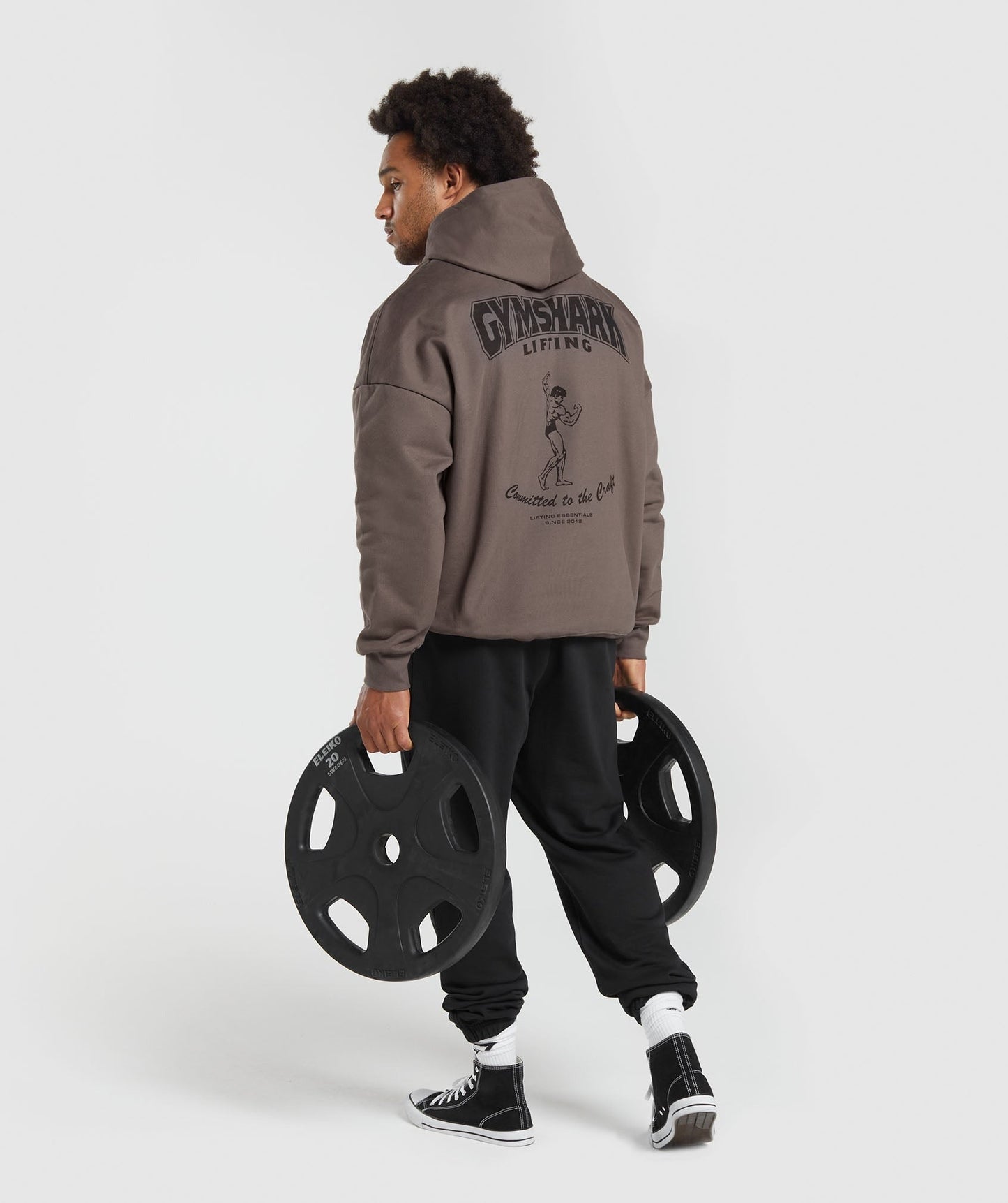 Gymshark Committed to the Craft Hoodie - Dusty Brown