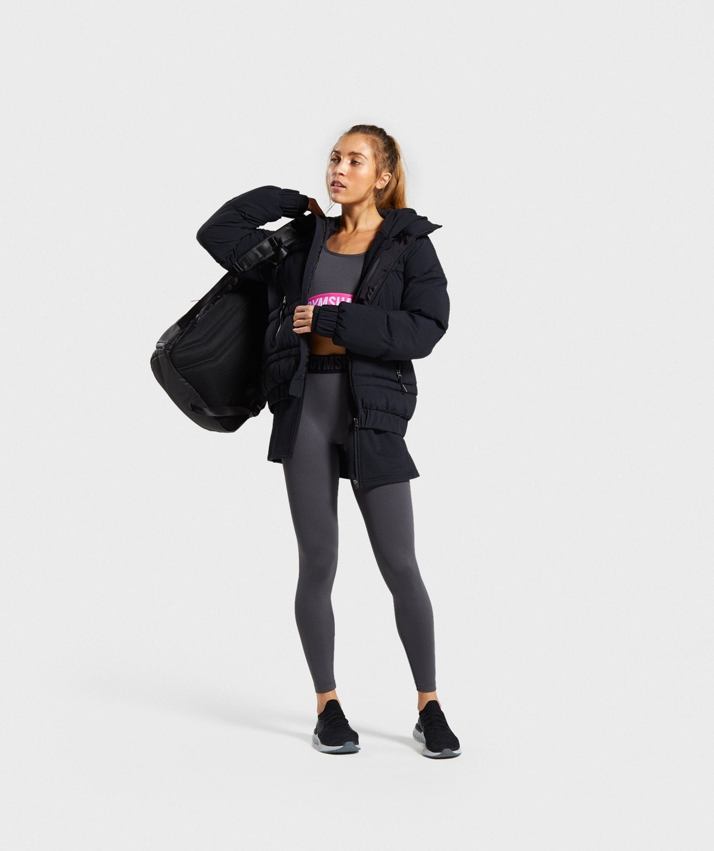 Gymshark Fit Seamless Leggings - Charcoal/Black