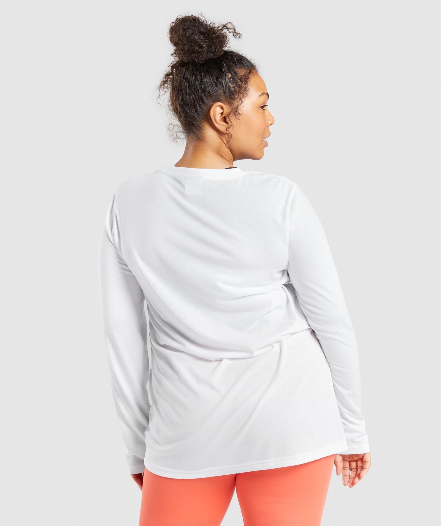 Gymshark Training Oversized Long Sleeve Top - White