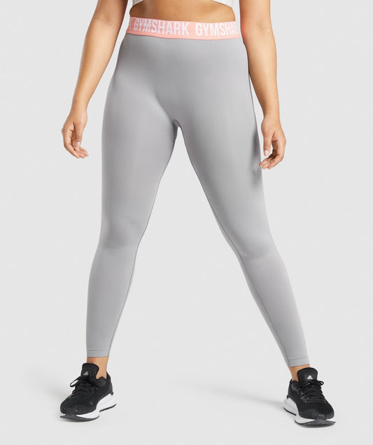 Gymshark Fit Seamless Leggings - Smokey Grey